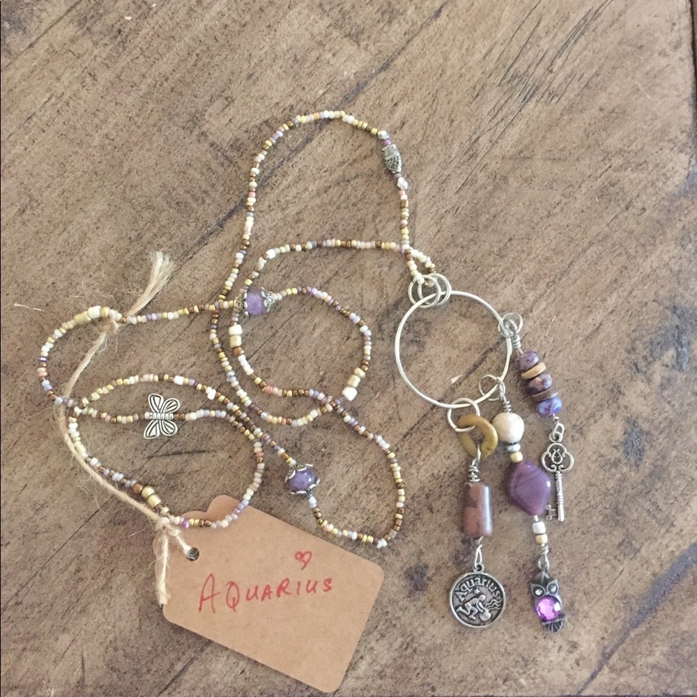 AQUARIUS Sun Sign Necklace